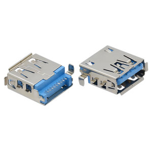 Conector hembra USB 3,0 de montaje medio Kandens, Conector de Puerto USB A de 9 pines para placa base, Conector de receptáculo tipo A para sistema integrado - Product Image 1