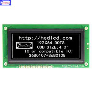Venta del fabricante 4,4 "130*66MM 19264 192x64 Módulo de panel de pantalla LCD gráfica con puerto paralelo S6A0107 para control industrial - Product Image 5