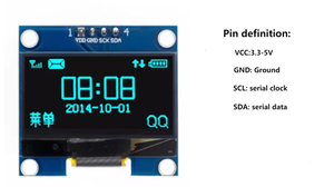 1.3 inç Oled ekran modülü 12864 LCD Oled ekran modülü 4-pin Iic arayüzü Sh1106