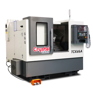 Máquina de torno TCK46A Centros de torneado de cama inclinada con mandril hidráulico Torno CNC multifuncional