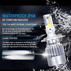 High Quality 36w 3800lm 5500lm H11 H7 Driving Phare C6 Car Lamp Luces Para Carro Canbus <strong>Led</strong> Headlight Bulb Set <strong>Kit</strong> for Aido A6 - Product Image 4