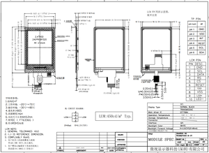 240 di piccole dimensioni * 320 risoluzione 2.4 pollici TFT Display LCD con pannello a sfioramento interfaccia SPI FT6336G Driver TP modulo Lcd IC Tft - Product Image 5
