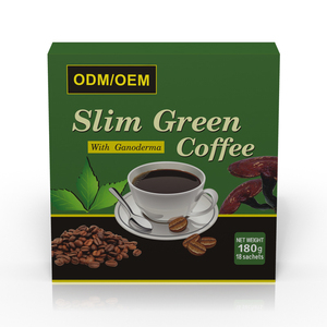 Hızlı diyet fabrikasının lal GMP yeşil anında toz yetişkin uygun doğal yanma-ganoderma ile yağ detoks kahve - Product Image 2