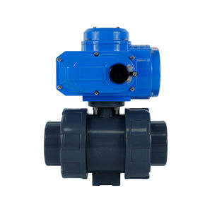 บอลวาล์วไฟฟ้าสำหรับระบบน้ำ DN40พีวีซี PPH ABS บอลวาล์วปรับแต่งได้ DN50 PN10 - Product Image 3