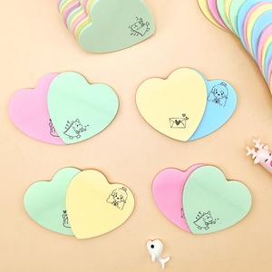 Tùy chỉnh chết cắt Kawaii Memo Pad cuốn sách dễ thương nghệ thuật giấy ghi chú dính với vật liệu tái chế Matt cán và dập nổi - Product Image 1