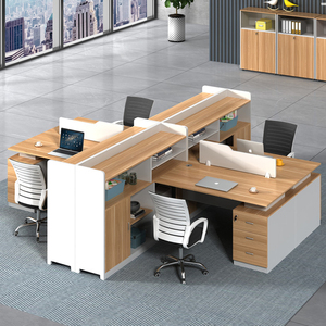 Scrivania da ufficio personalizzata Log Color L-Shape dipendente scrivania singola Computer con postazione di lavoro da ufficio mobile laterale - Product Image 5