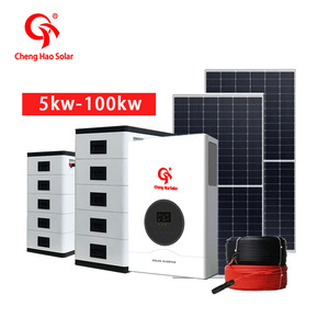 Completo uso domestico Off-Grid sistema di energia solare Kit 5-10kw MPPT PWM batteria agli ioni di litio 25kw importato sistema solare domestico - Product Image 4