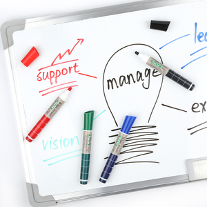 Gxin G-202020 trocken abwisch barer Whiteboard-Marker stabil große Produktions kapazität Öl basiertes Bullet (rund)/Meißelfeder-Markierungsstift-Set - Product Image 6