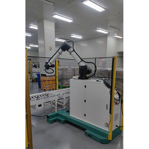 Apilador de palés robótico automático, Robot paletizador, brazo robótico, manipulación de cartón, máquina apiladora de palés
