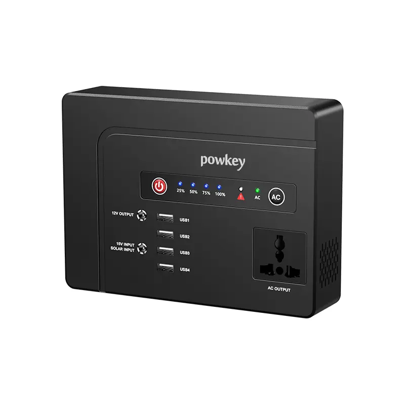 Powkey 200w centrale elettrica portatile hp200 batterie di accumulo solare banca di alimentazione ca portatile 146Wh per CPAP, Laptop, uso esterno