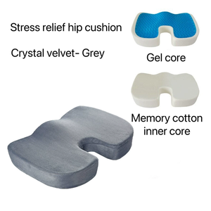 Ergonomics Gel tăng cường Ghế Đệm gối xương cụt chỉnh hình bộ nhớ bọt xe Ghế đệm cho xương đuôi đau Ghế văn phòng Pad - Product Image 3