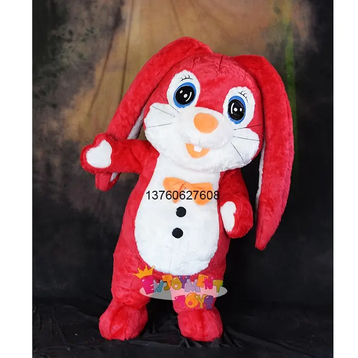 Disfraz de Mascota de conejo inflable de alta calidad CE, 2m, 2,6 m de largo, traje de conejo de orejas largas, en venta