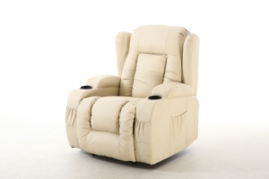 עור מפוצל כורסת כיסא מסתובב ונדנדת סלון פנאי כיסא חשמלי עיסוי ספה - Product Image 4