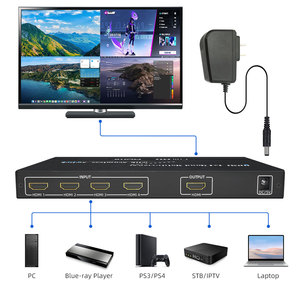 HDMI Multiviewer 4x1 Quad Screen Multiviewer with Seamless HDMI <strong>Switcher</strong>