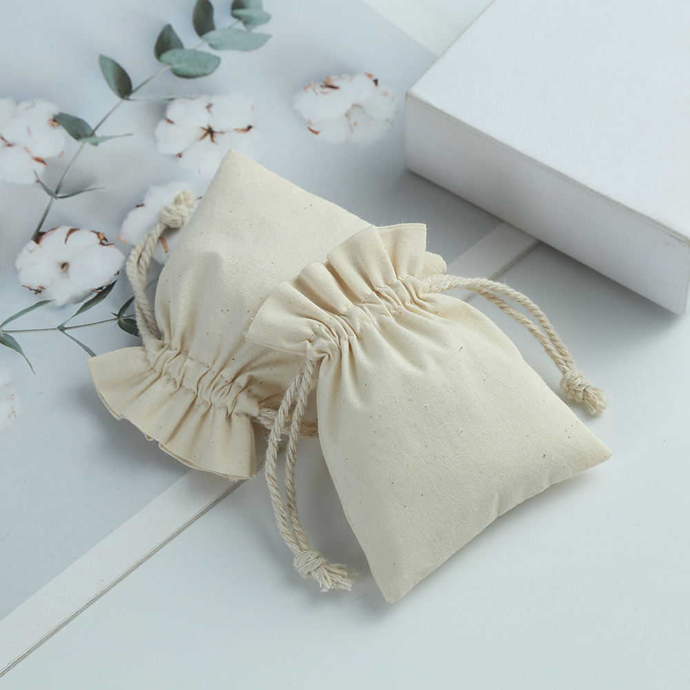 Off-white fabric with cotton rope