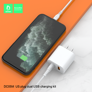 <strong>Multiple</strong> <strong>Usb</strong> Cable Dual Head Charger Set 5V/2.4A <strong>Usb</strong> <strong>Power</strong> <strong>Adapter</strong> Double Usbs Charger Charging Head Dongguan Technology QC3.0 - Product Image 5