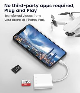 SD Memory Card Reader <strong>3</strong> in 1 Card Reader PD Charging Writer for <strong>Apple</strong> <strong>IOS</strong> 8pin Smart Card Reader for iPhone - Product Image 4