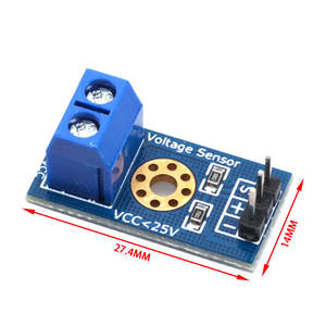 Módulo de detección de voltaje, Sensor de voltaje 0-25V Módulo de sensor de voltaje estándar electrónica inteligente - Product Image 6