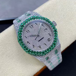 Sang trọng Iced out xem người đàn ông phụ nữ moissanite Đồng hồ tự động đồng hồ cơ khí vượt qua Kim Cương Tester - Product Image 2