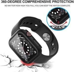 เคสกันกระแทกสำหรับ IWatch 7,สำหรับ Apple Watch Series 8 7 6 5ฟิล์มกระจกนิรภัย41มม. 45มม. 360 - Product Image 5