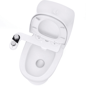 LSCOLO OEM/ODM Roll Over <strong>Image</strong> to Zoom in SlimEdge Simple <strong>Bidet</strong> Toilet Attachment in White With Dual Nozzle, Fresh Water Spray - Product Image 4