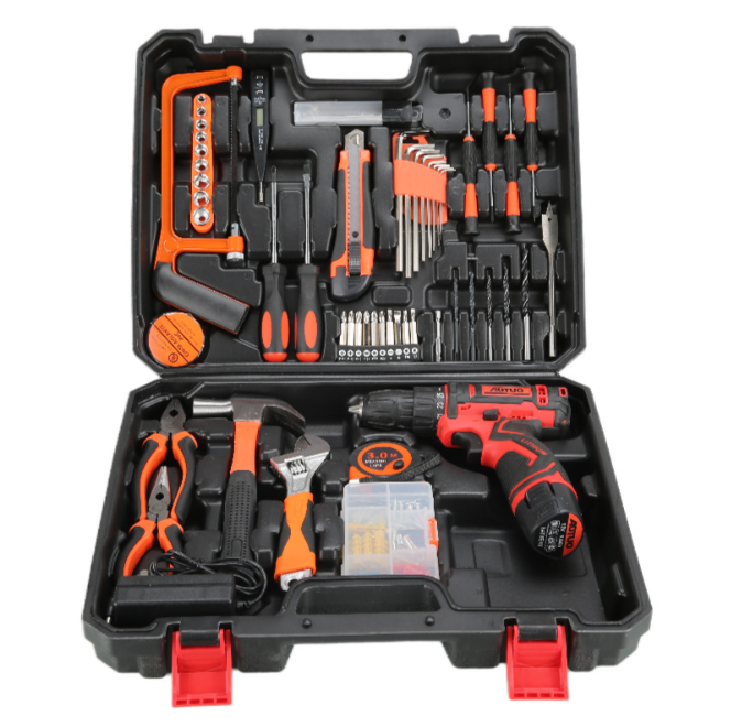 12V two battery one charge+102 piece set