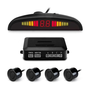 Sistema de Radar de marcha atrás para coche, 4 sensores de aparcamiento, detección de distancia, pantalla LED, advertencia de sonido - Product Image 1