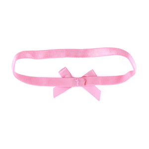 <strong>Custom</strong> Pink Polyester Ribbon Pre-Tied Floral Stretch <strong>Loop</strong> for Weddings <strong>Bows</strong> with <strong>Elastic</strong> and Small <strong>Bows</strong> in a Packing Box - Product Image 4