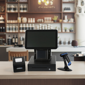 Jepower 15.6 pollici Android POS terminale doppio schermo registratore di cassa con Touch Screen 55mm stampante per uso supermercato e ristorante - Product Image 1