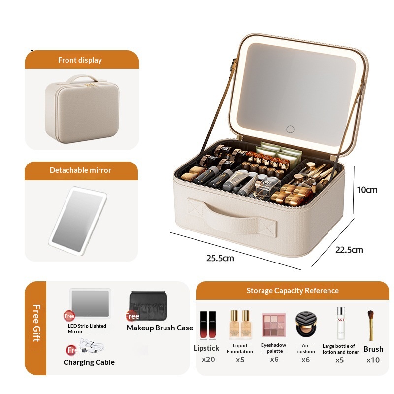 Cloison combinée complète sans miroir en sergé blanc 4k