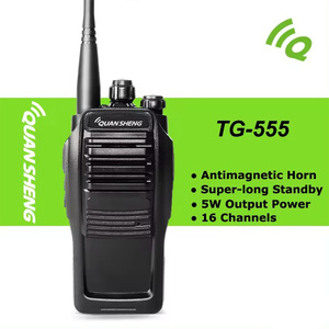 Quan sheng TG-555 profession eller Walkie Talkie Handheld Wireless Langstrecken sender VOX Batteries pa render PC Programmier barer Alarm
