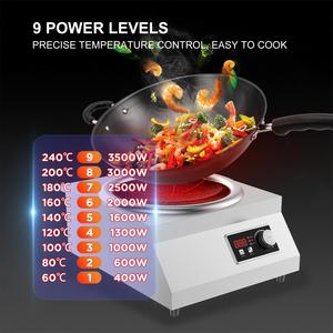 双燃烧器电磁炉平板触摸控制节能商用厨房电炉 - Product Image 6