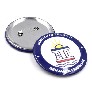 Küçük emniyet pimi kapatma düğmesi yuvarlak süblimasyon Metal badgeclothes Pin giysi için özel boş Pin düğmesi - Product Image 5