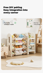 Vsuch Montessori ASTM trẻ em Multilayer kệ lưu trữ cho đồ chơi lưu trữ Cubes trẻ em tủ kệ lưu trữ nhà Hộp đồ chơi tổ chức - Product Image 2