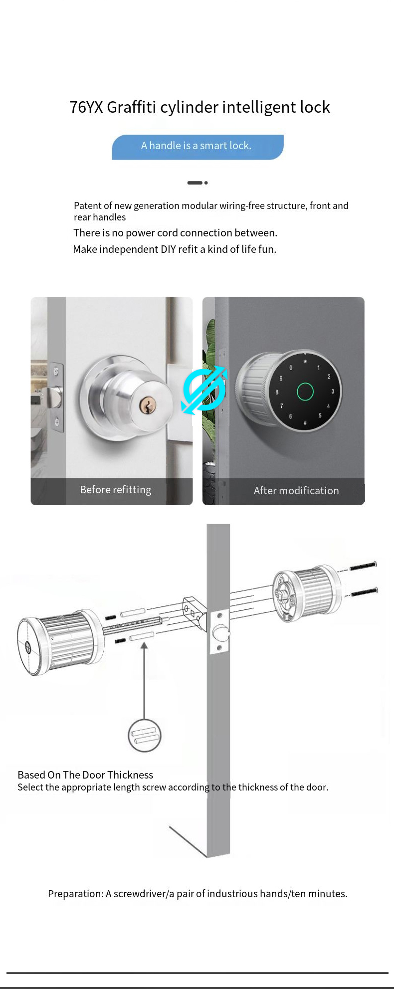 door lock guangdong*hyh hardware adobe master collection electronics locks ttlock finger print door lock