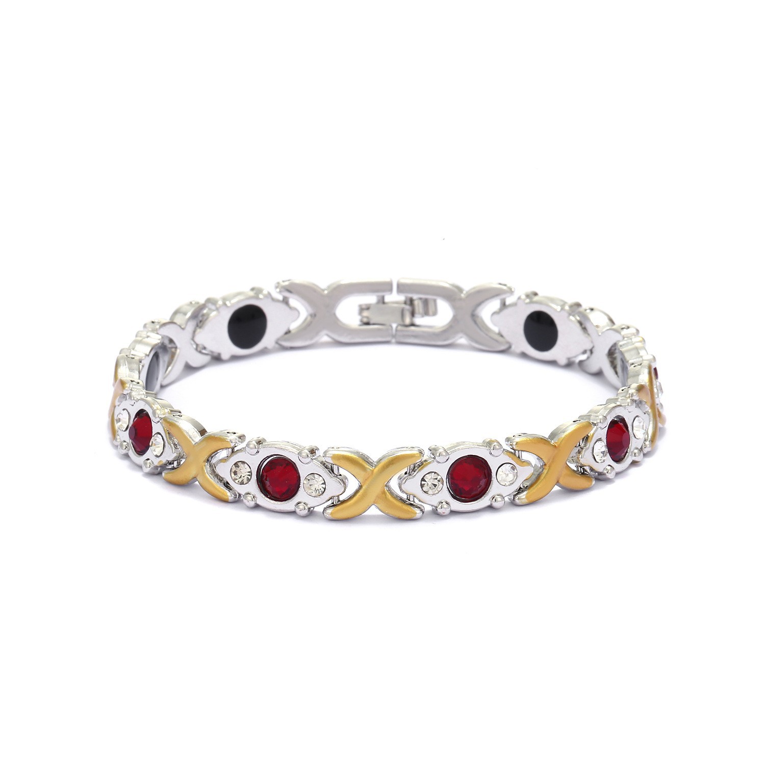 Argent bicolore électroplaqué avec or rutile.