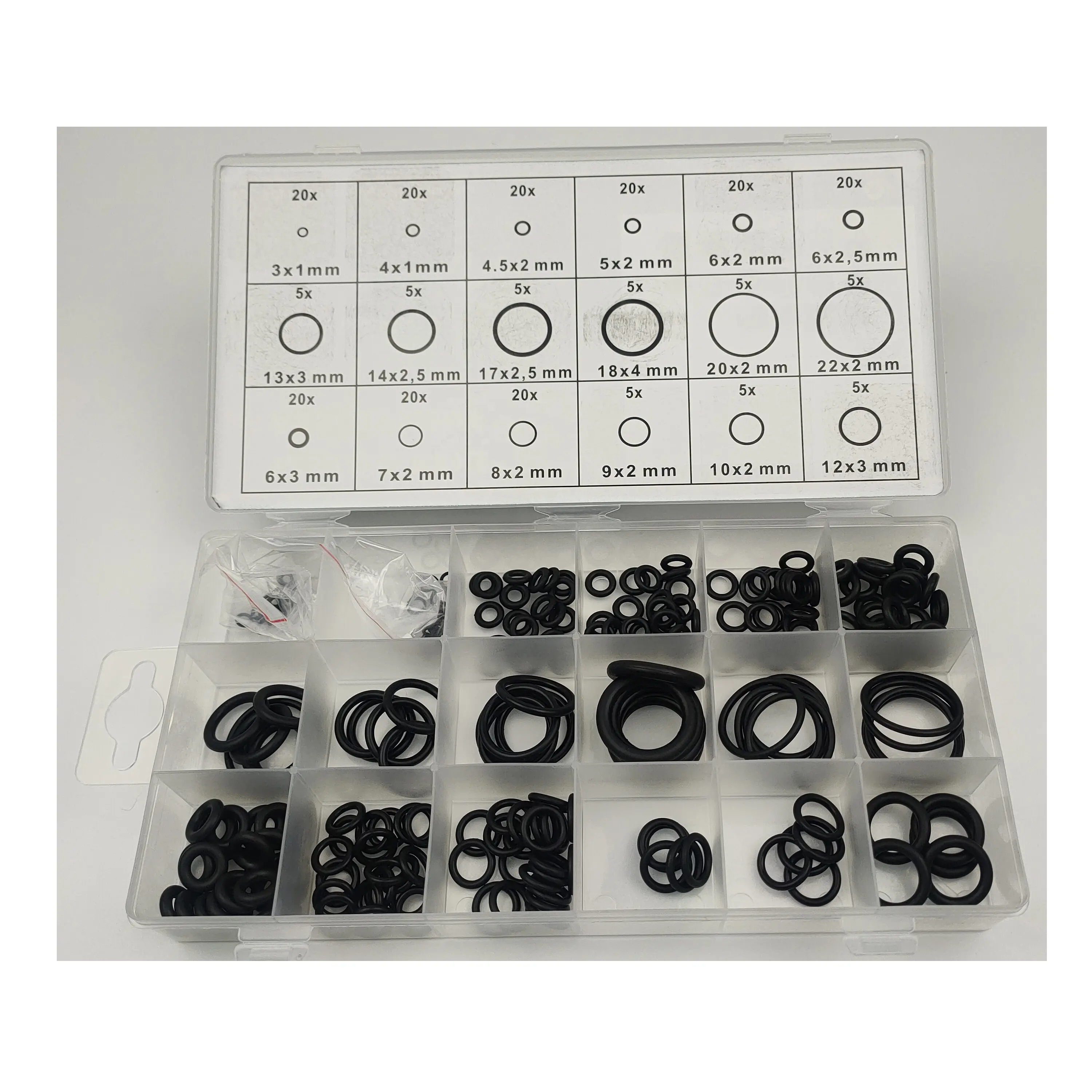 NBR Vitons Silicone In Soft Material For O Ring Kit Auto Sealing Excavator Oil Seal Repair Kit