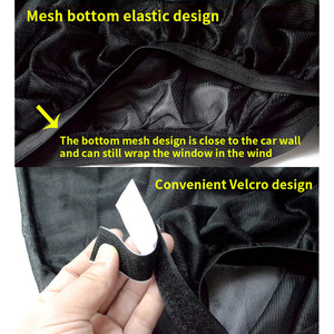 4 pezzi rete per finestra laterale e protezione della Privacy protezione UV del parasole - Product Image 4