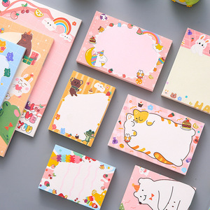 Diseño colorido cuadrado troquelado Bloc de notas imán papel de escritura Memo Notebook Sticky Pad
