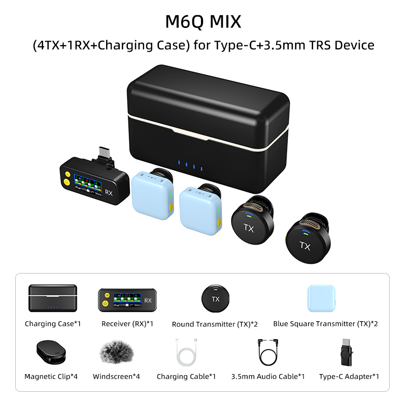 Blue M6Q MIX 1 to 4