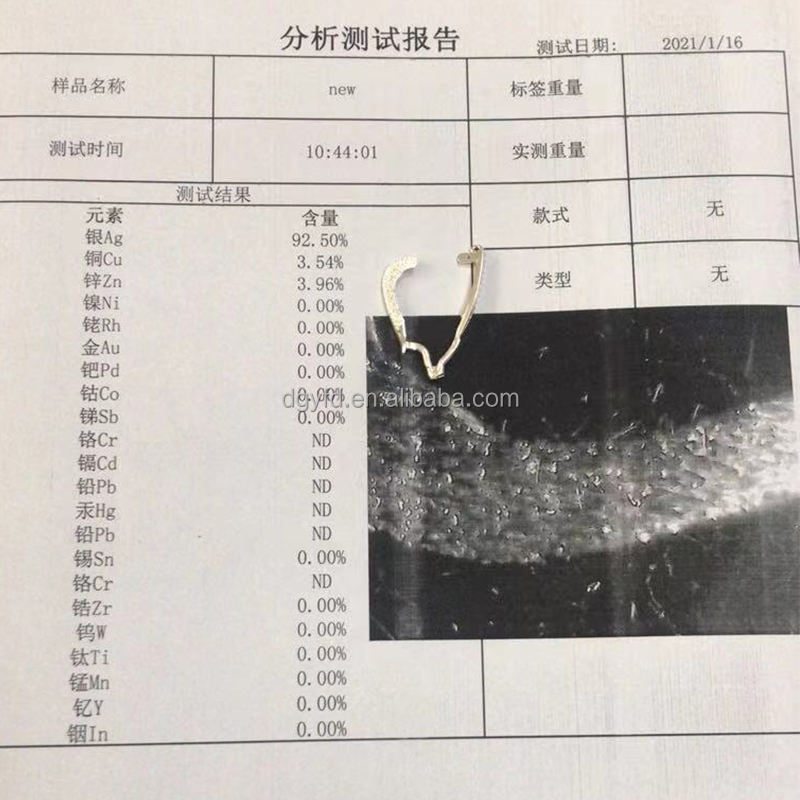 925 Silver Material Test