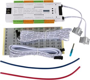 Controlador automático de iluminación de escaleras inteligente de 32 escalones, 12V, 24V, sensor de movimiento, luz PIR, sistema de controlador LED de escalera - Product Image 2