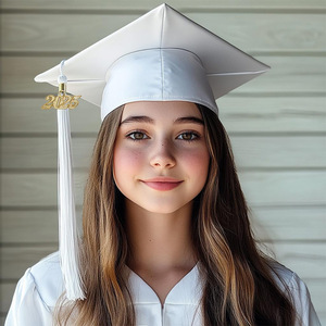 צבעוני unisex למבוגרים מט סיום כובע עם <span class=keywords><strong>2025</strong></span> שנת קסם עבור תיכון & תואר ראשון <span class=keywords><strong>2025</strong></span> כובעי trencher כובעים