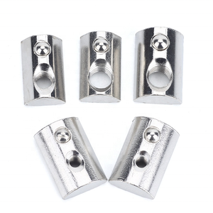 SDPSI DCT M4 M8ステンレス<span class=keywords><strong>T</strong></span>ナットボールロール付き40シリーズアルミ押出プロファイルスプリングリーフ<span class=keywords><strong>T</strong></span>スロットデザイン