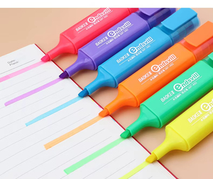 <strong>Highlighter</strong> Pen Set Pastel Color Water Based Fluorescent Pen School Students Writing <strong>Highlighter</strong> <strong>Marker</strong>