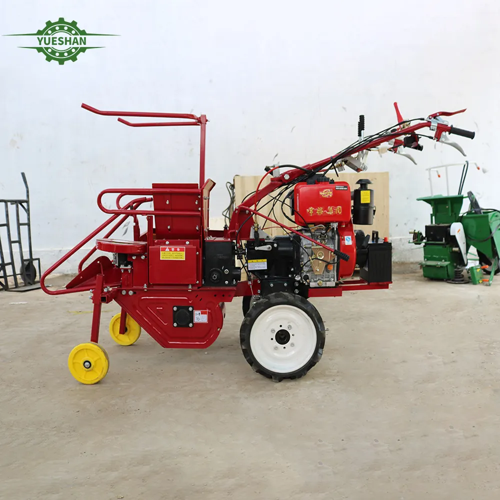 Mini máquina cosechadora de maíz YS de alta eficiencia, fácil de operar, pequeña, diésel, manual