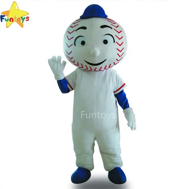 Funtoys Divertente Baseball Bambola Mascotte Mr met Costume di Halloween Del Fumetto di Cosplay Per Adulti