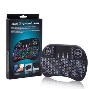 2024 Listo para enviar 2,4 GHz Inglés Ruso 7 Color Air Wireless i8 Pro Mouse con Touchpad Control remoto Android TV Box - Product Image 5