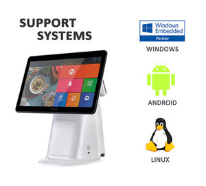 POS-G15 OCOM 15.6Inch Window 10 <strong>Android</strong> 11 Cash Credit Card Machine <strong>Android</strong> Pos <strong>Computer</strong> All in One Pos <strong>System</strong> - Product Image 6