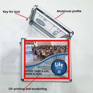 Tùy chỉnh bỏ phiếu lựa chọn nhôm Acrylic trường hợp UV in Tặng hộp - Product Image 3
